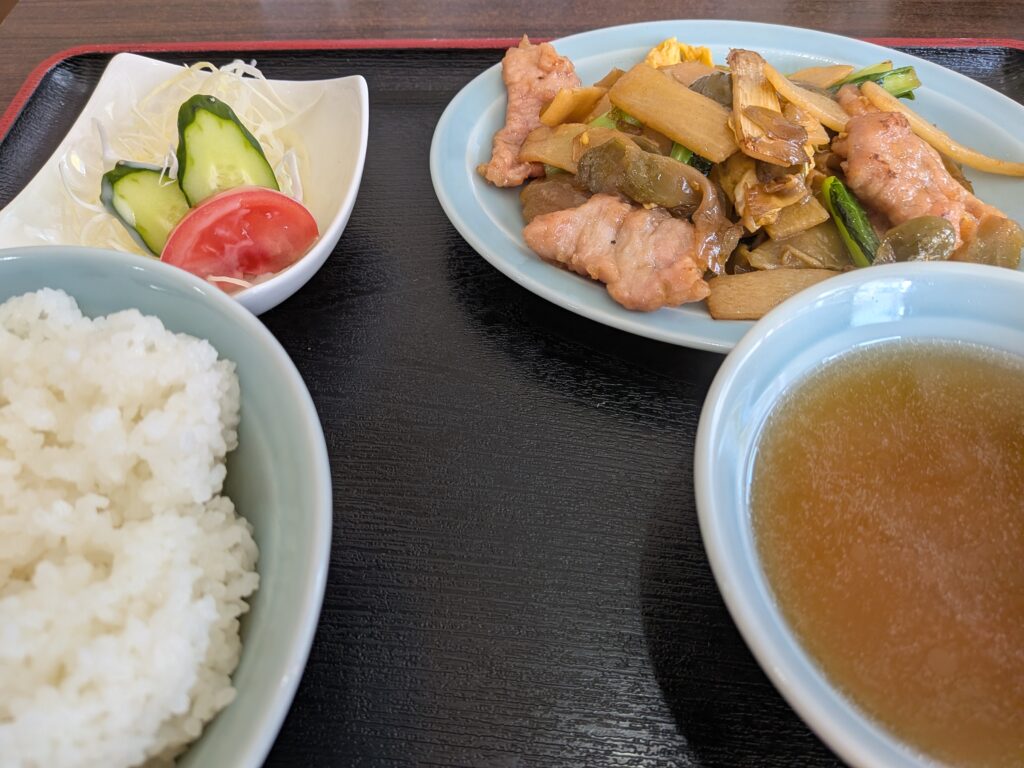 地域情報　広東　ザーサイ炒め定食　藤沢市　六会日大前　飯島興産