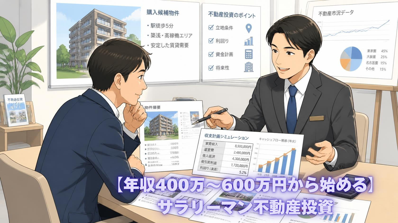 【年収400万〜600万円から始める】サラリーマンが不動産投資で「第二の給与」を確実に築くための正攻法　小田急江ノ島線　六会日大前　コラム　収益物件　購入方法　飯島誠　賃貸　売買　飯島興産