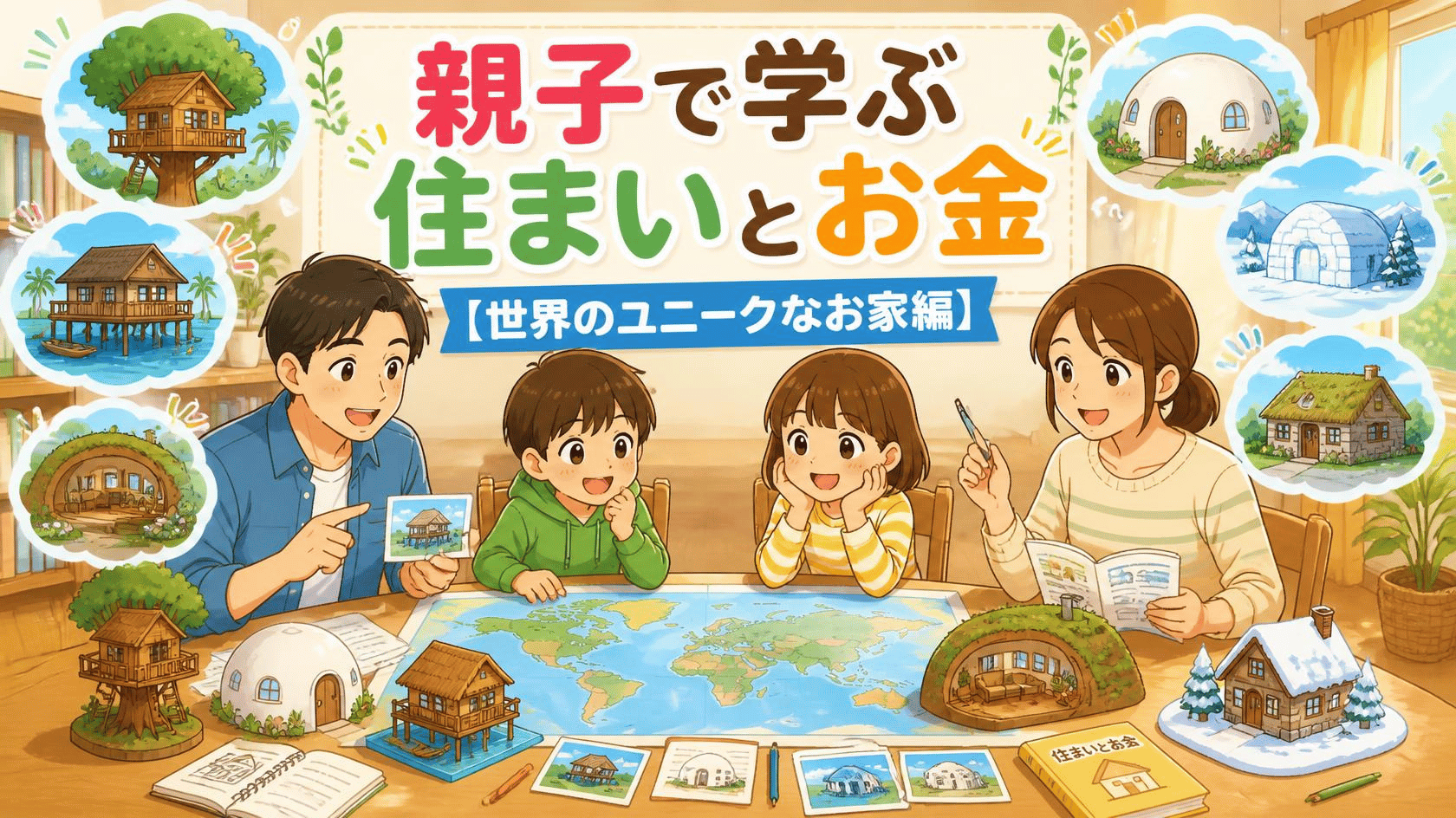 親子で学ぶ住まいとお金 世界のユニークなお家編 小田急江ノ島線 六会日大前 賃貸 売買 飯島興産有限会社